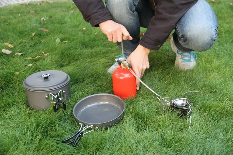 APG Portable Camping Stove Oil/Gas Multi-Use Gasoline Stove 1000ml Picnic Cooker Hiking Equipment