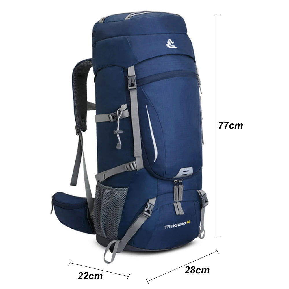 amazon hiking backpack men Men's 60L Large Hiking Mountaineering Backpack Climbing Hiking Backpac – Basement Campers
